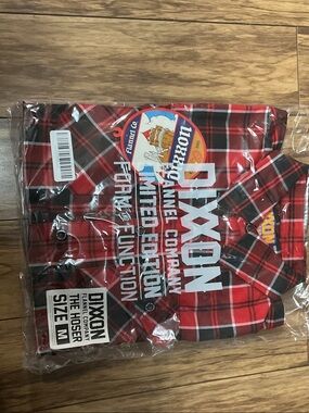 DIXXON Red and Black Plaid Button-Down Shirt